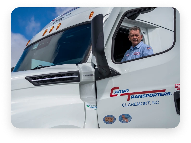 A commercial truck with a CDL-A Driver related to home weekly CDL A driving jobs.