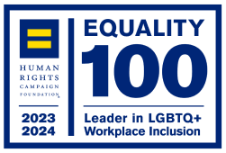 Equality 100 award from the Human Rights Campaign for a transportation and logistics company in North Carolina recognized for LGBTQ+ workplace inclusion.