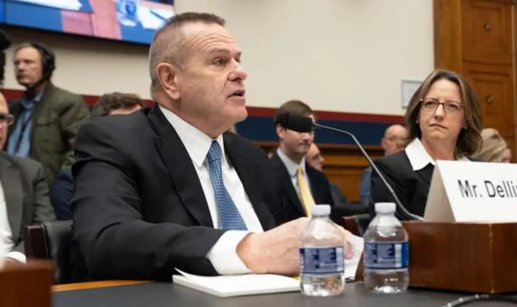 Dennis Dellinger speaks on behalf of Cargo Transporters at the White House